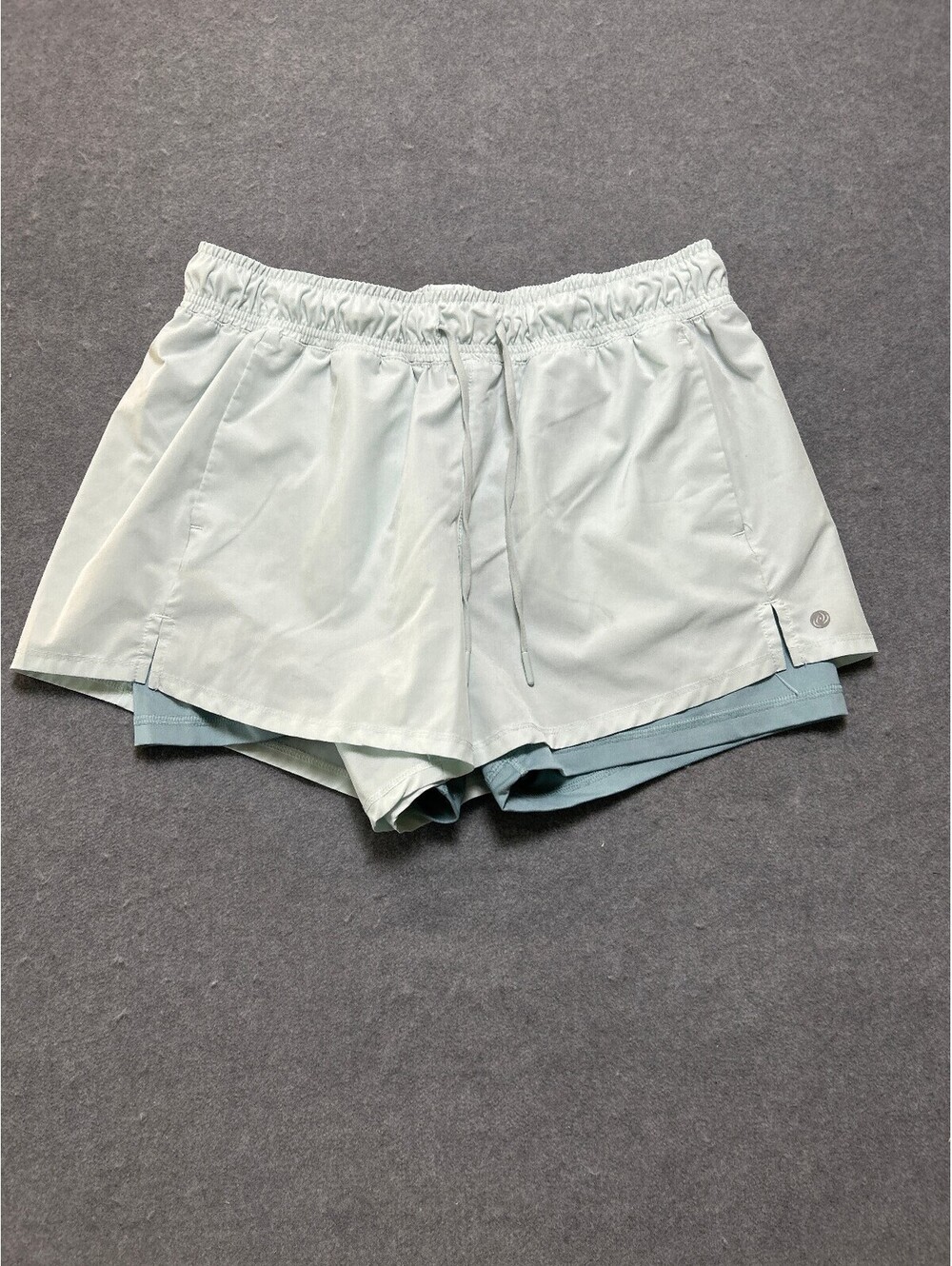 Apana Womens XL Athletic Running Shorts Lined Drawstring Performance Activewear
